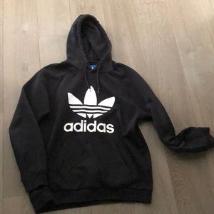 Black Adidas Logo Hoodie